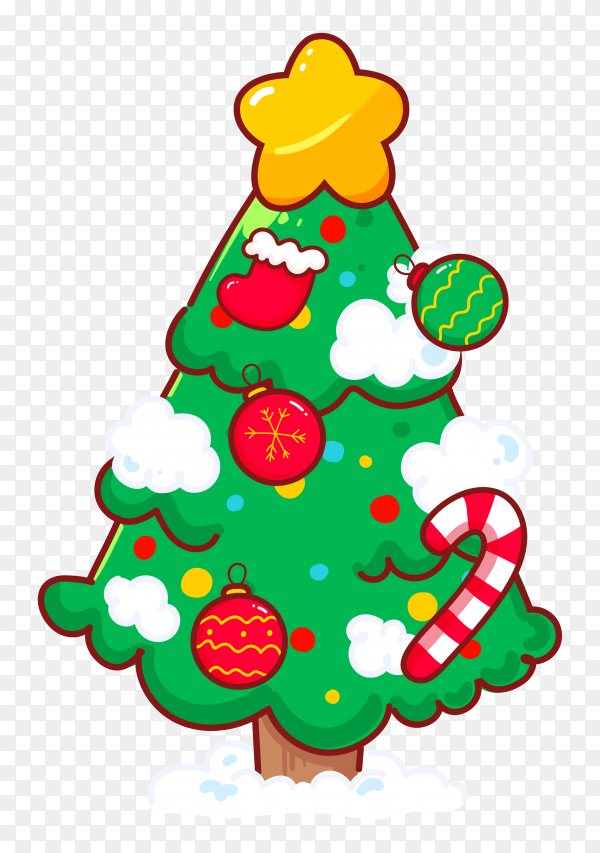 Detail Christmas Tree Illustration Png Nomer 28