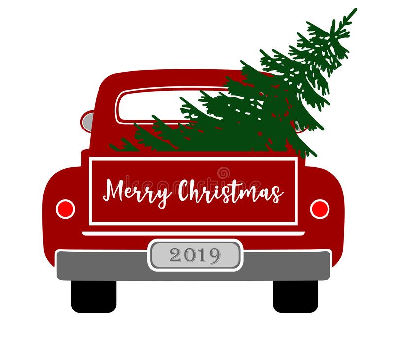 Detail Christmas Tree In Truck Clipart Nomer 12