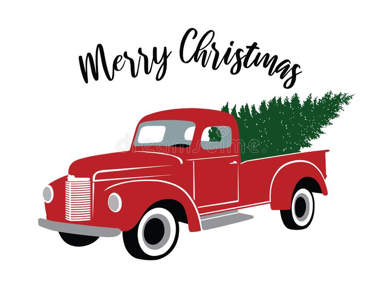 Detail Christmas Tree In Truck Clipart Nomer 36