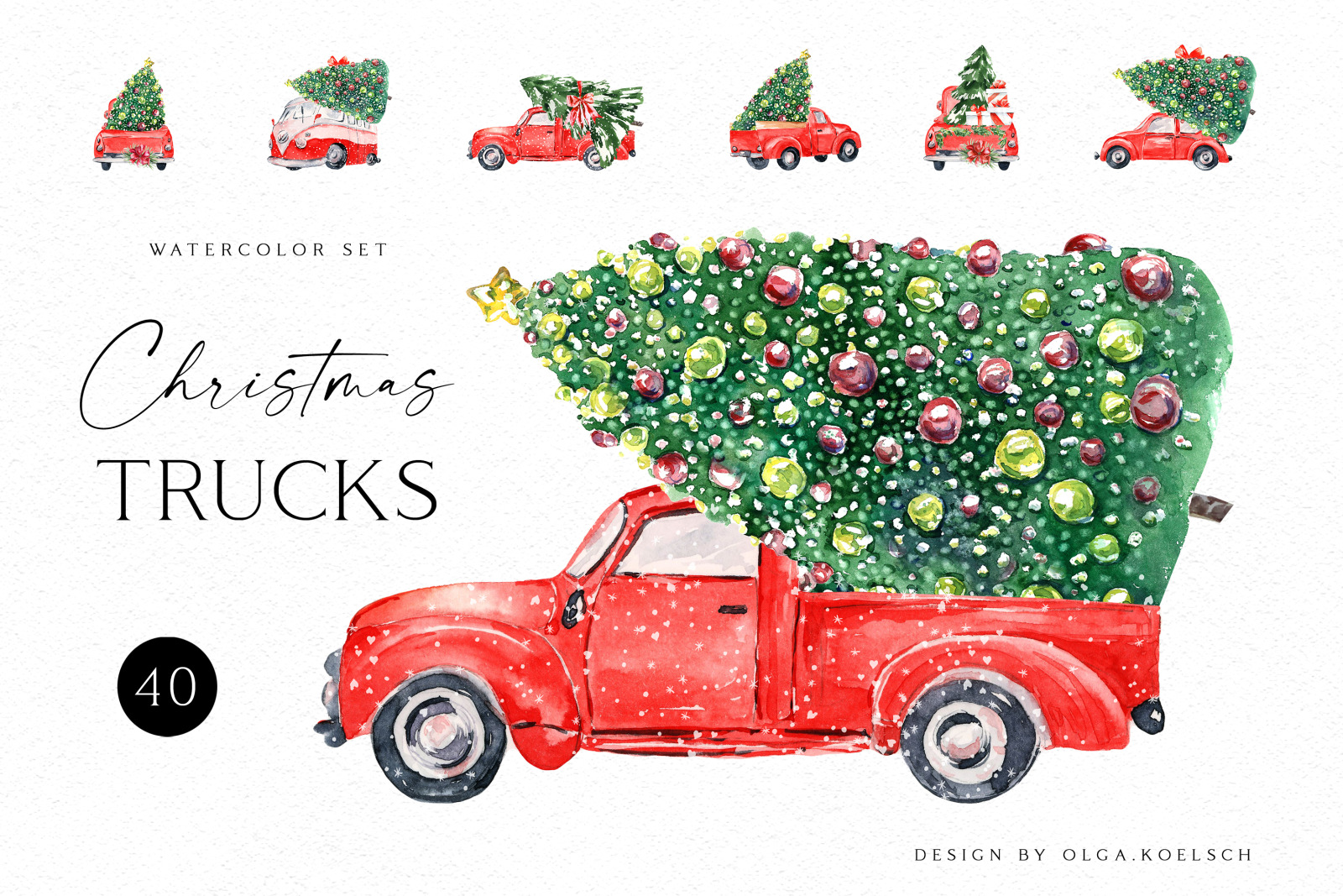 Detail Christmas Tree In Truck Clipart Nomer 46