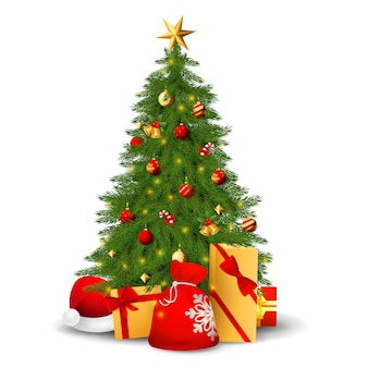 Detail Christmas Tree Png Vector Nomer 45