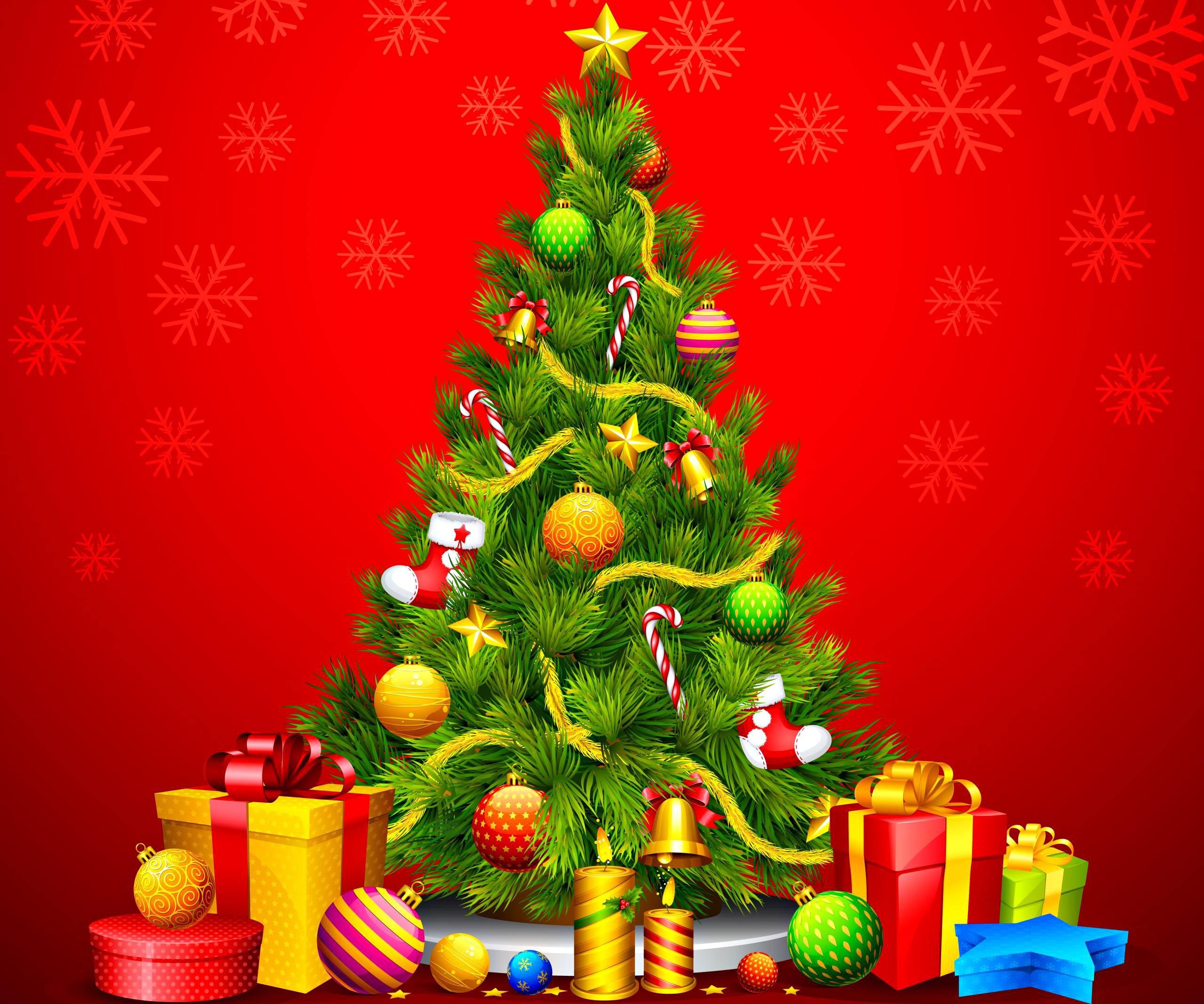 Detail Christmas Tree Wallpaper Nomer 33