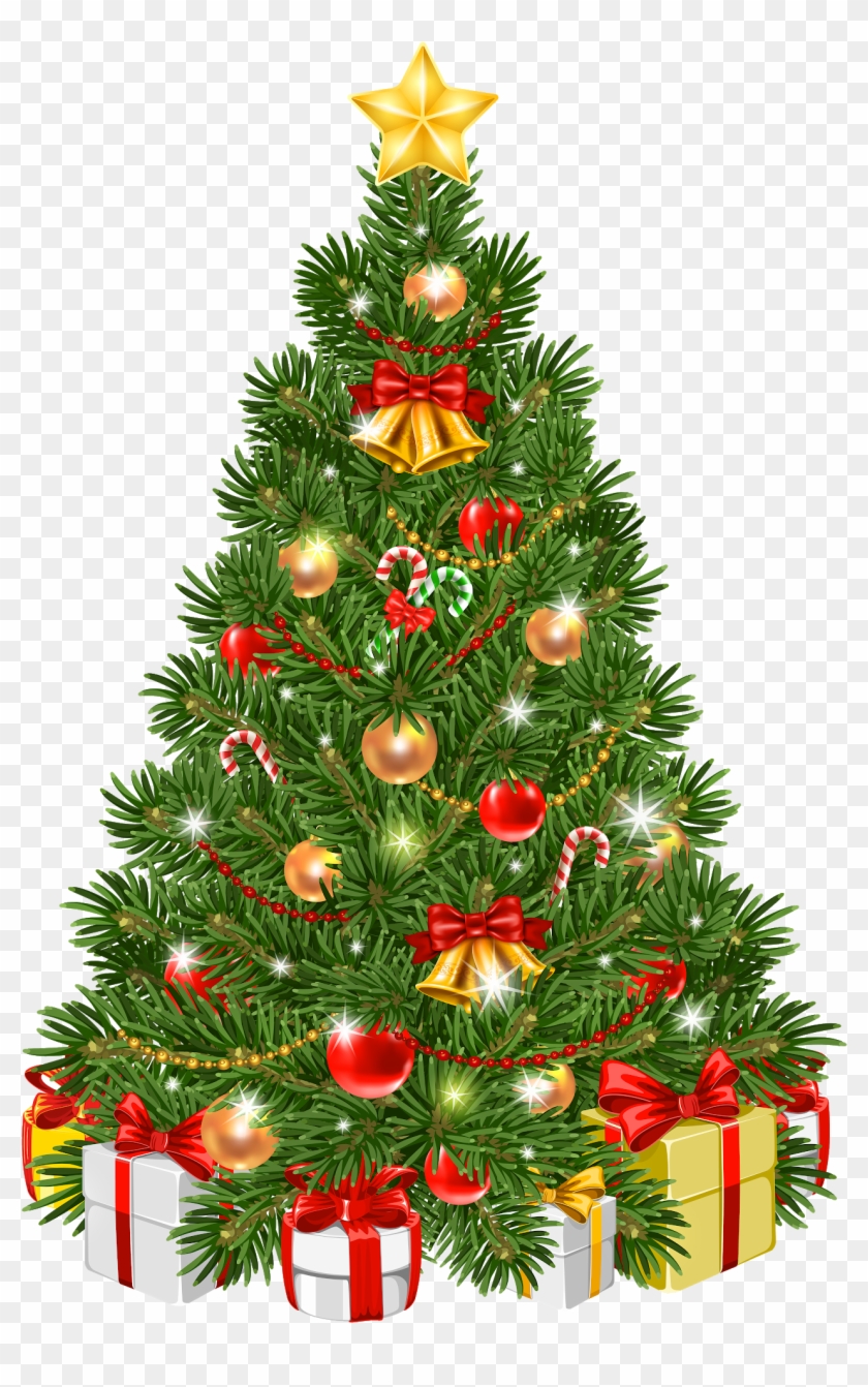 Detail Christmas Tree With Lights Png Nomer 26