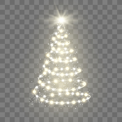 Detail Christmas Tree With Lights Png Nomer 38