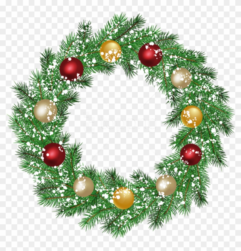 Detail Christmas Wreath Clear Background Nomer 12