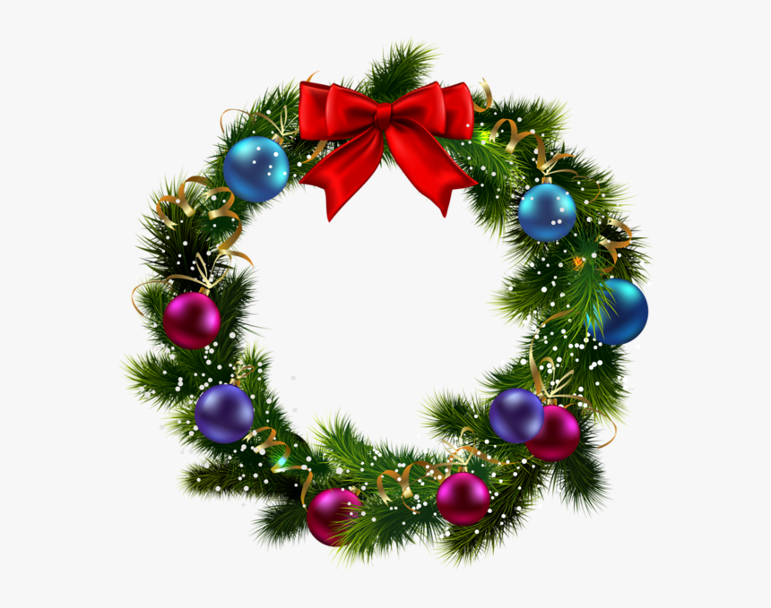 Detail Christmas Wreath Clear Background Nomer 45