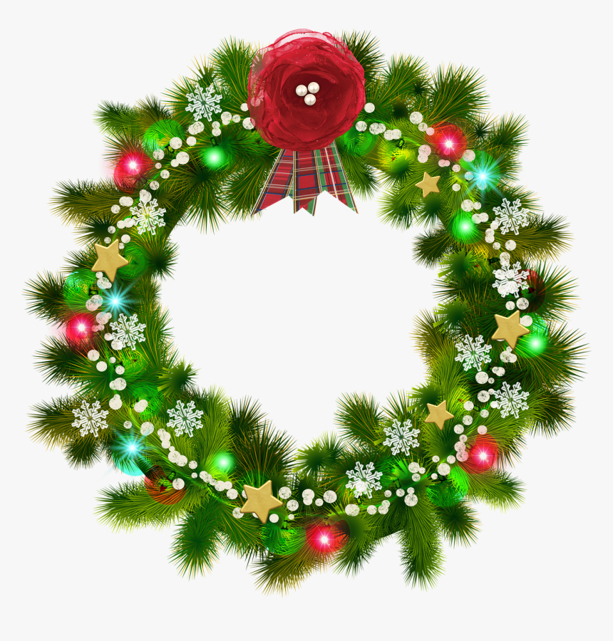 Detail Christmas Wreath Clear Background Nomer 8
