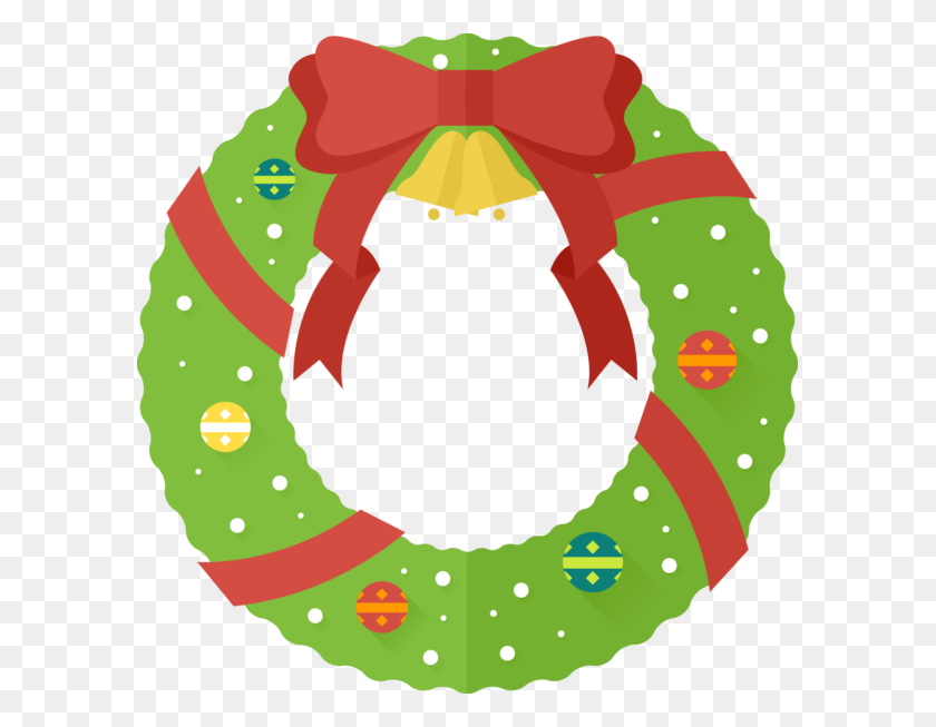 Detail Christmas Wreath Clip Art Nomer 43