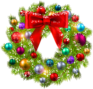 Detail Christmas Wreath Clipart Nomer 18