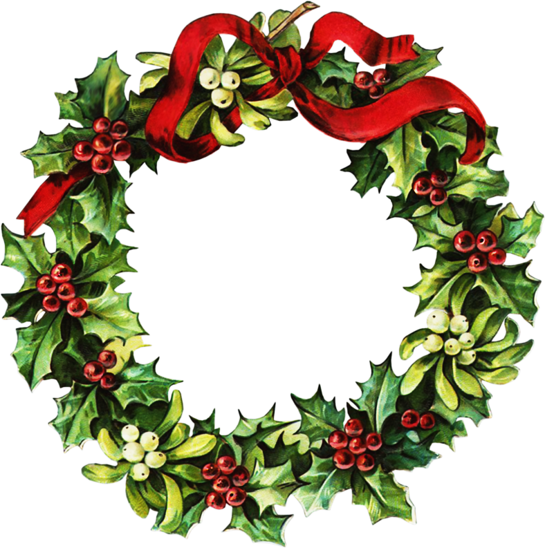 Detail Christmas Wreath Clipart Nomer 25