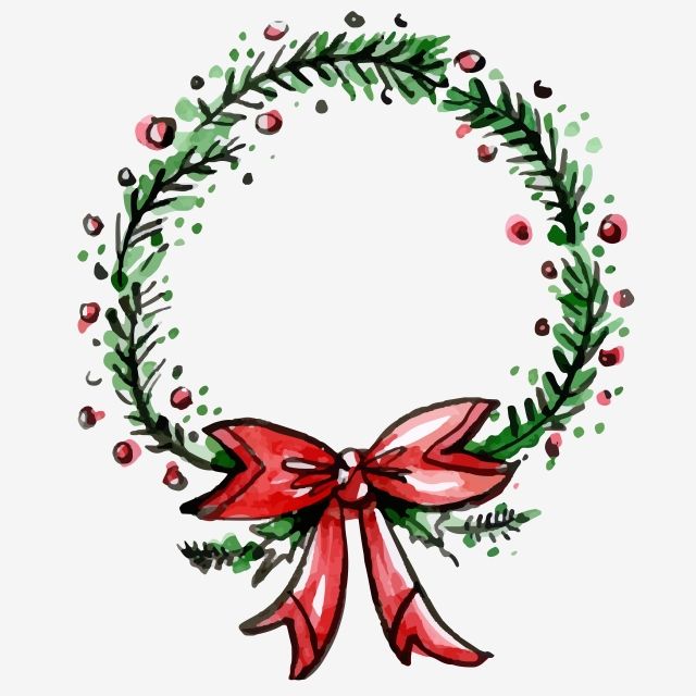 Detail Christmas Wreath Clipart Nomer 40