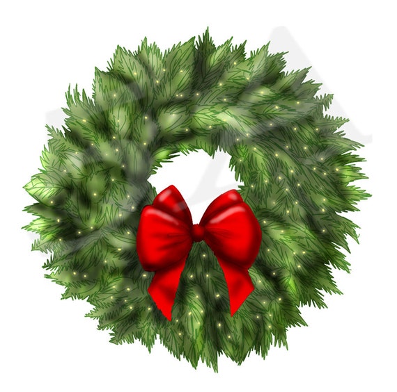 Detail Christmas Wreath Clipart Nomer 53