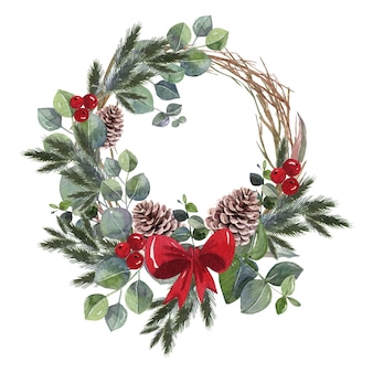 Detail Christmas Wreath Clipart Free Nomer 39