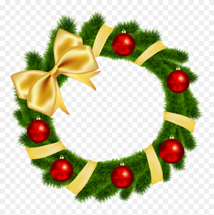 Detail Christmas Wreath Clipart Free Nomer 42