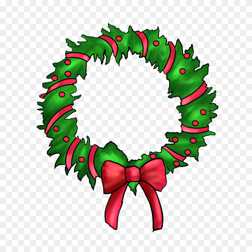 Detail Christmas Wreath Clipart Free Nomer 7