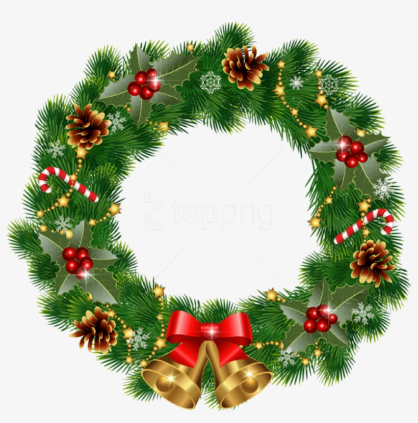 Detail Christmas Wreath Clipart Png Nomer 8