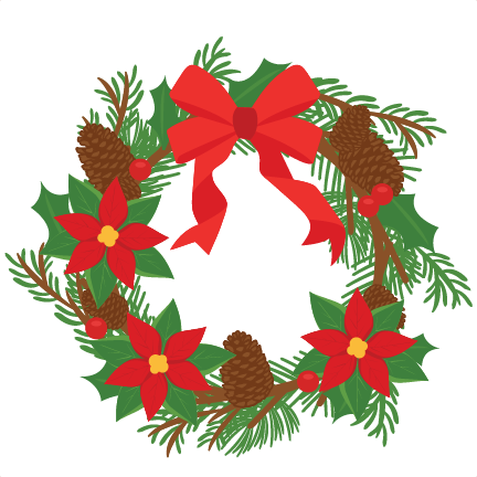 Detail Christmas Wreath Clipart Transparent Background Nomer 48