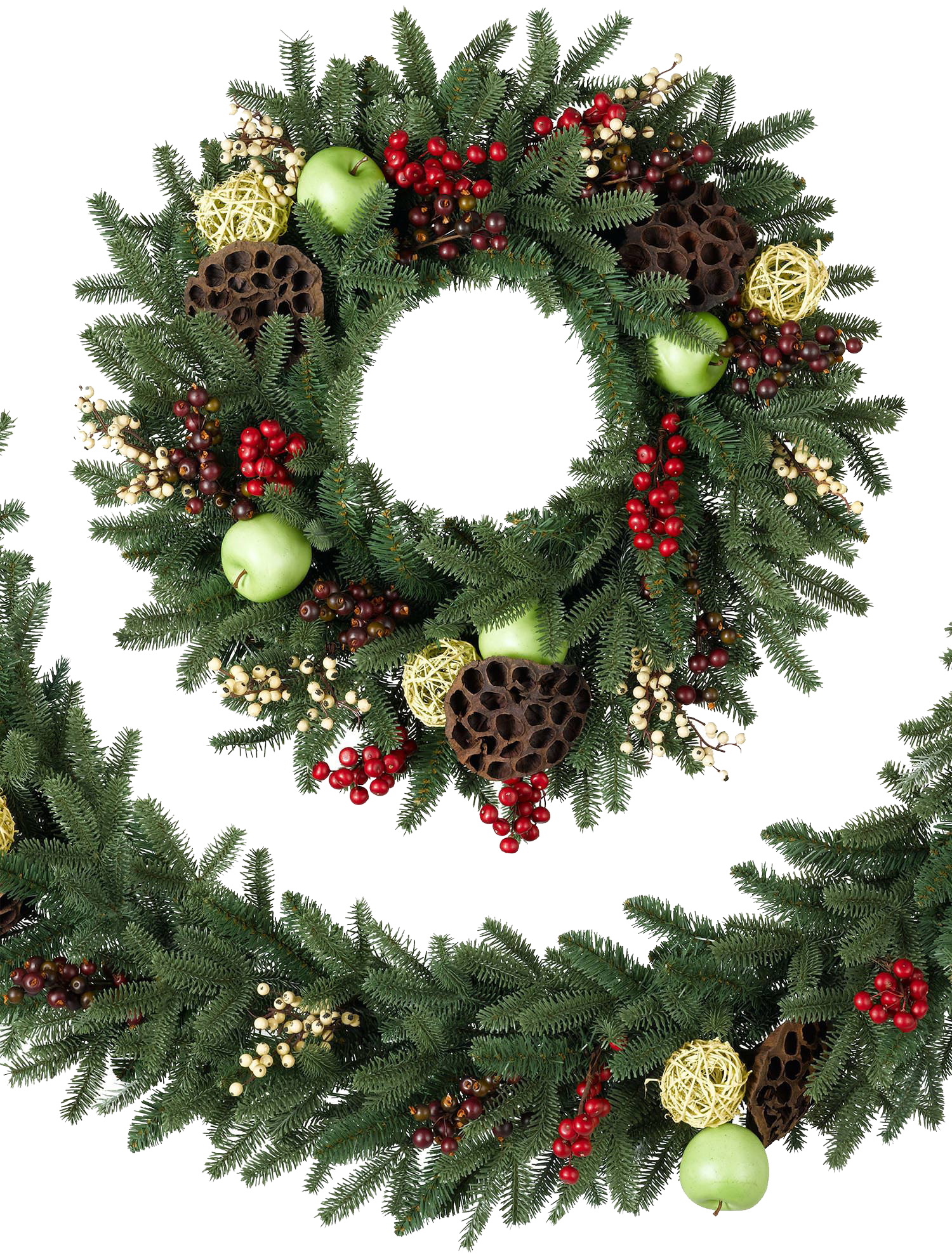 Detail Christmas Wreath Png Nomer 14