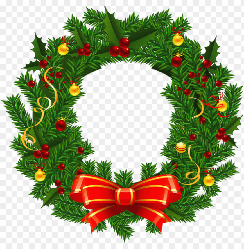 Detail Christmas Wreath Png Transparent Nomer 20