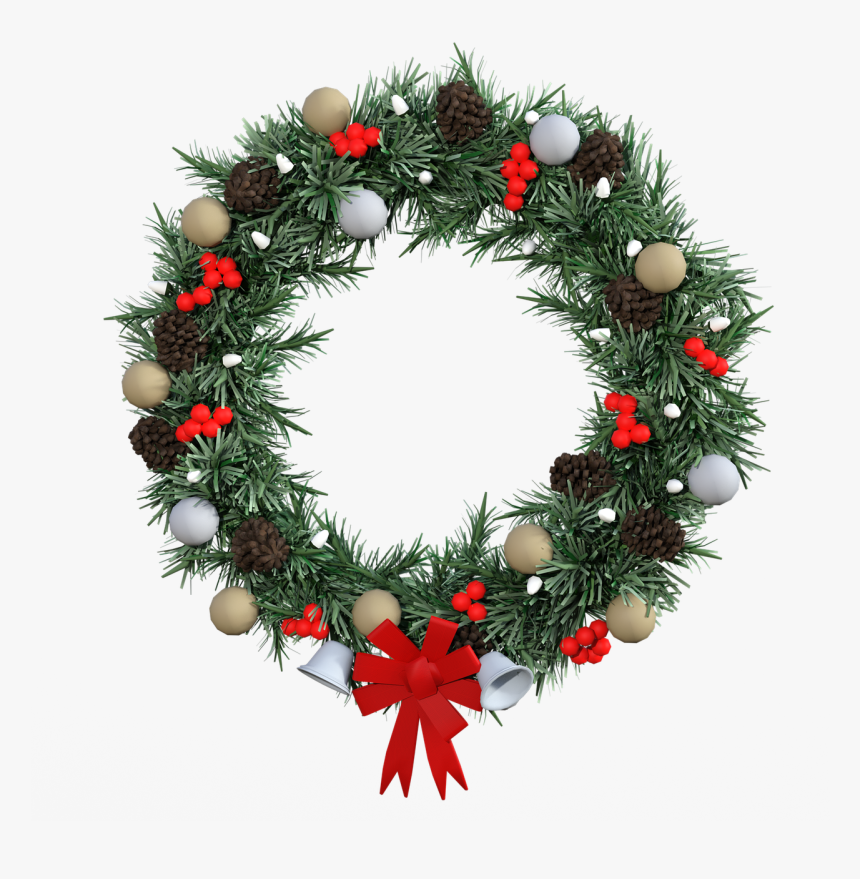 Detail Christmas Wreath Png Transparent Nomer 3