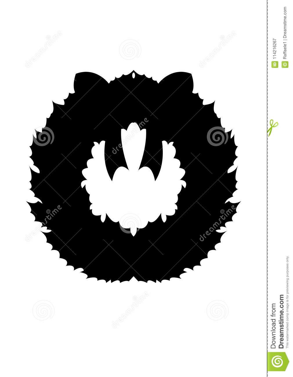 Detail Christmas Wreath Silhouette Vector Nomer 18