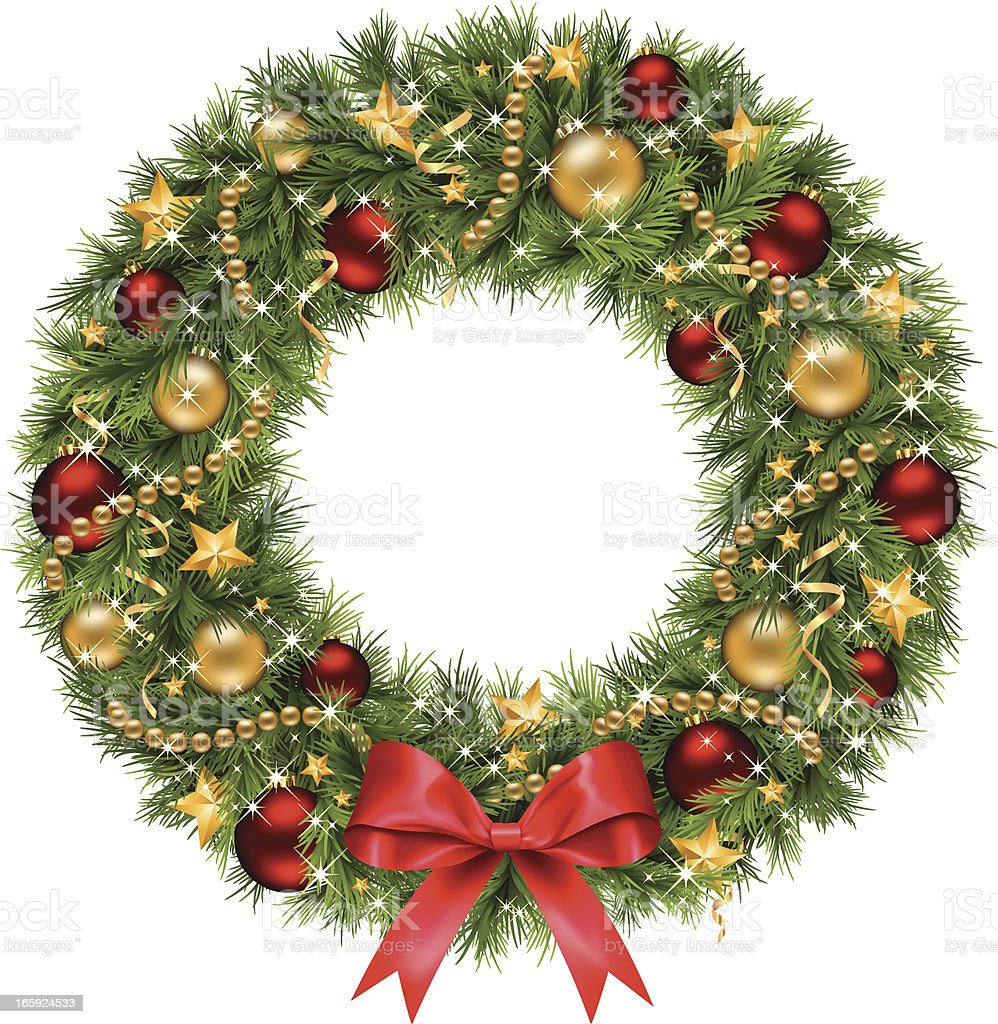 Detail Christmas Wreath Silhouette Vector Nomer 28