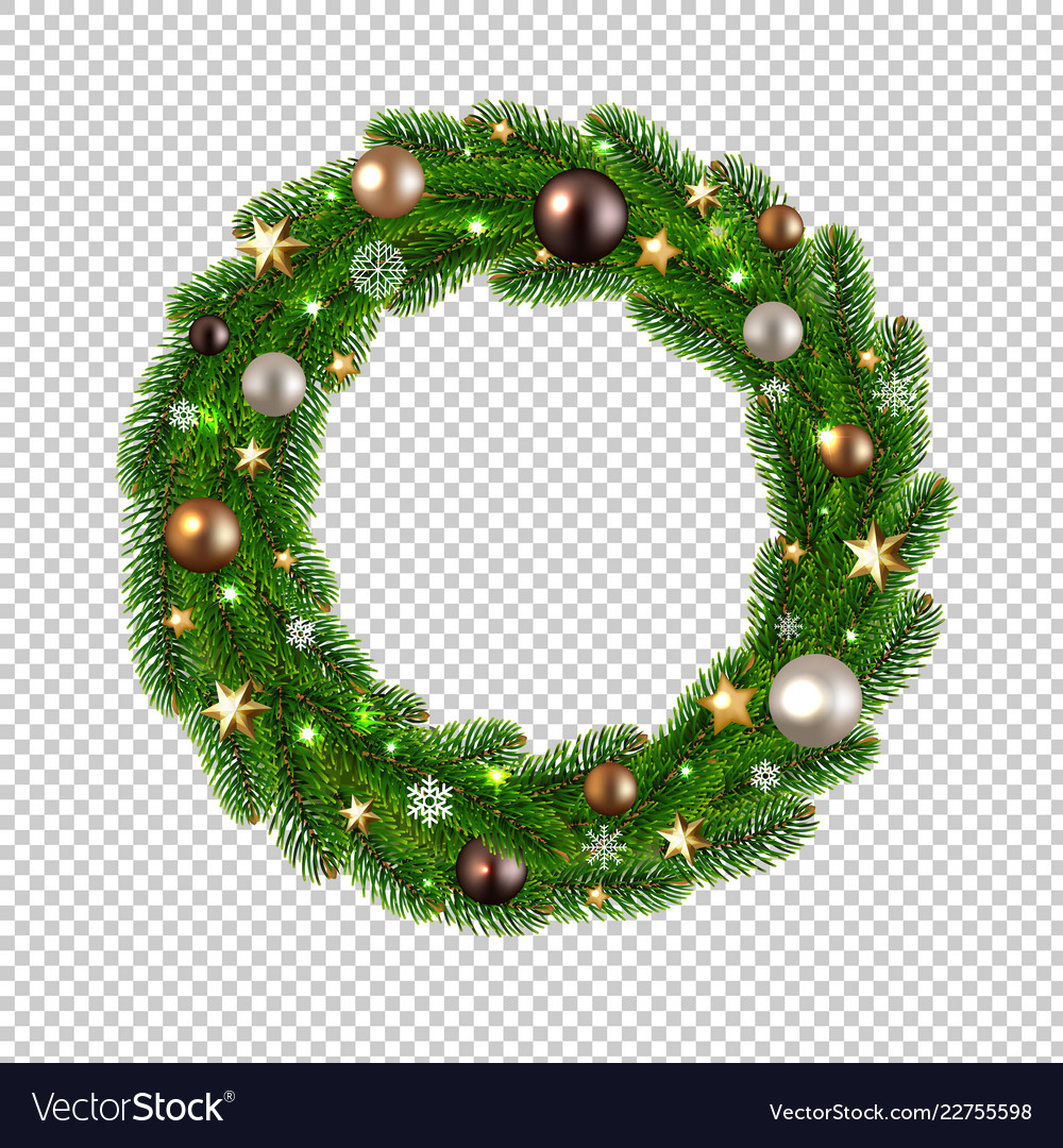 Detail Christmas Wreath Transparent Background Nomer 15