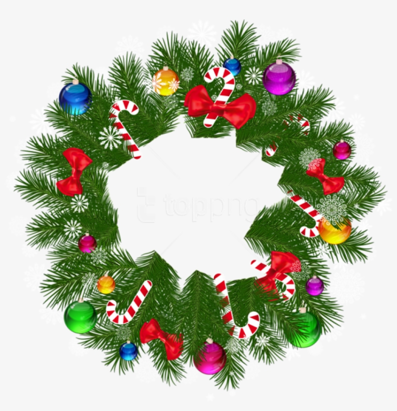 Detail Christmas Wreath Transparent Background Nomer 19