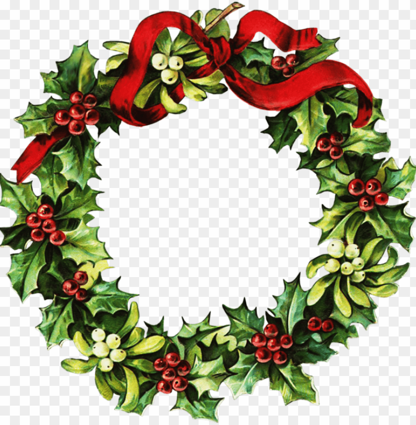 Detail Christmas Wreath Transparent Background Nomer 38