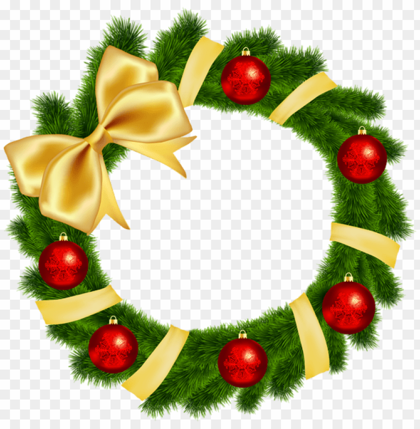 Detail Christmas Wreath Transparent Background Nomer 50