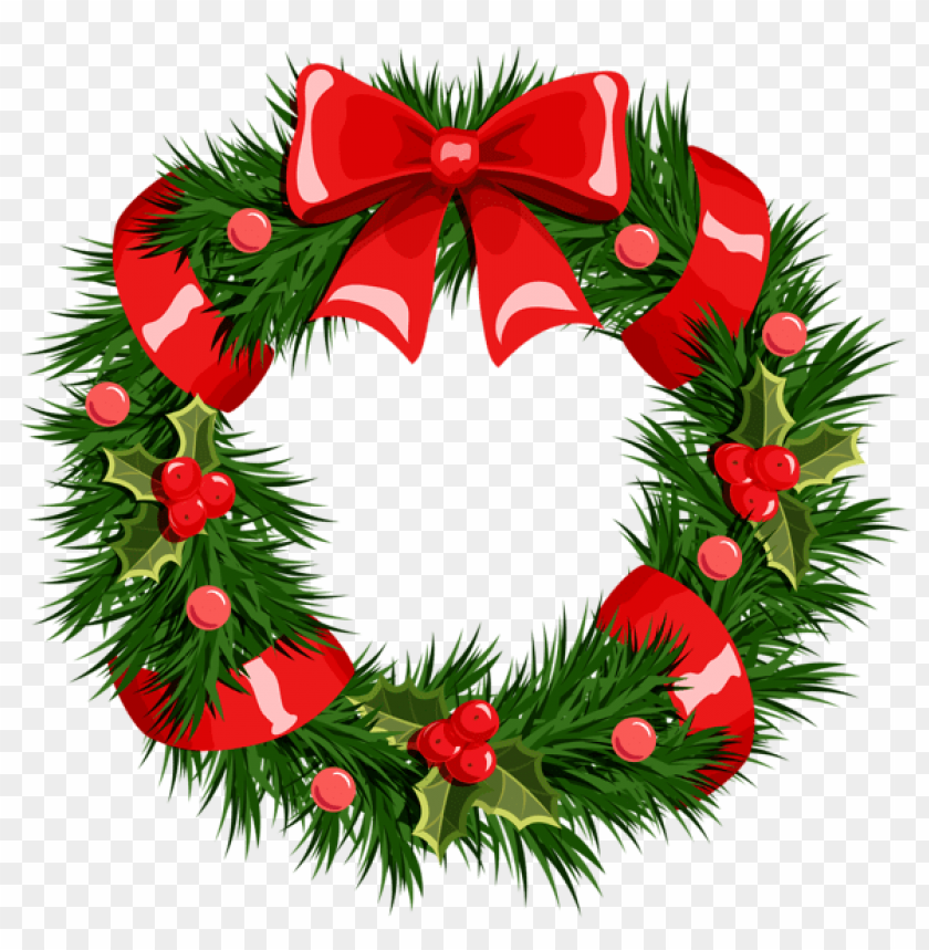 Christmas Wreath Transparent Png - KibrisPDR