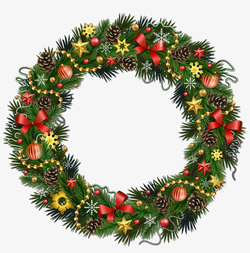 Detail Christmas Wreath Transparent Png Nomer 10