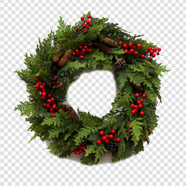 Detail Christmas Wreath Transparent Png Nomer 16