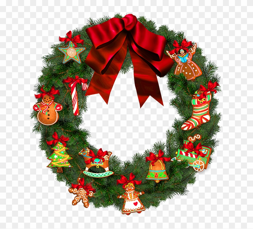 Detail Christmas Wreath Transparent Png Nomer 17