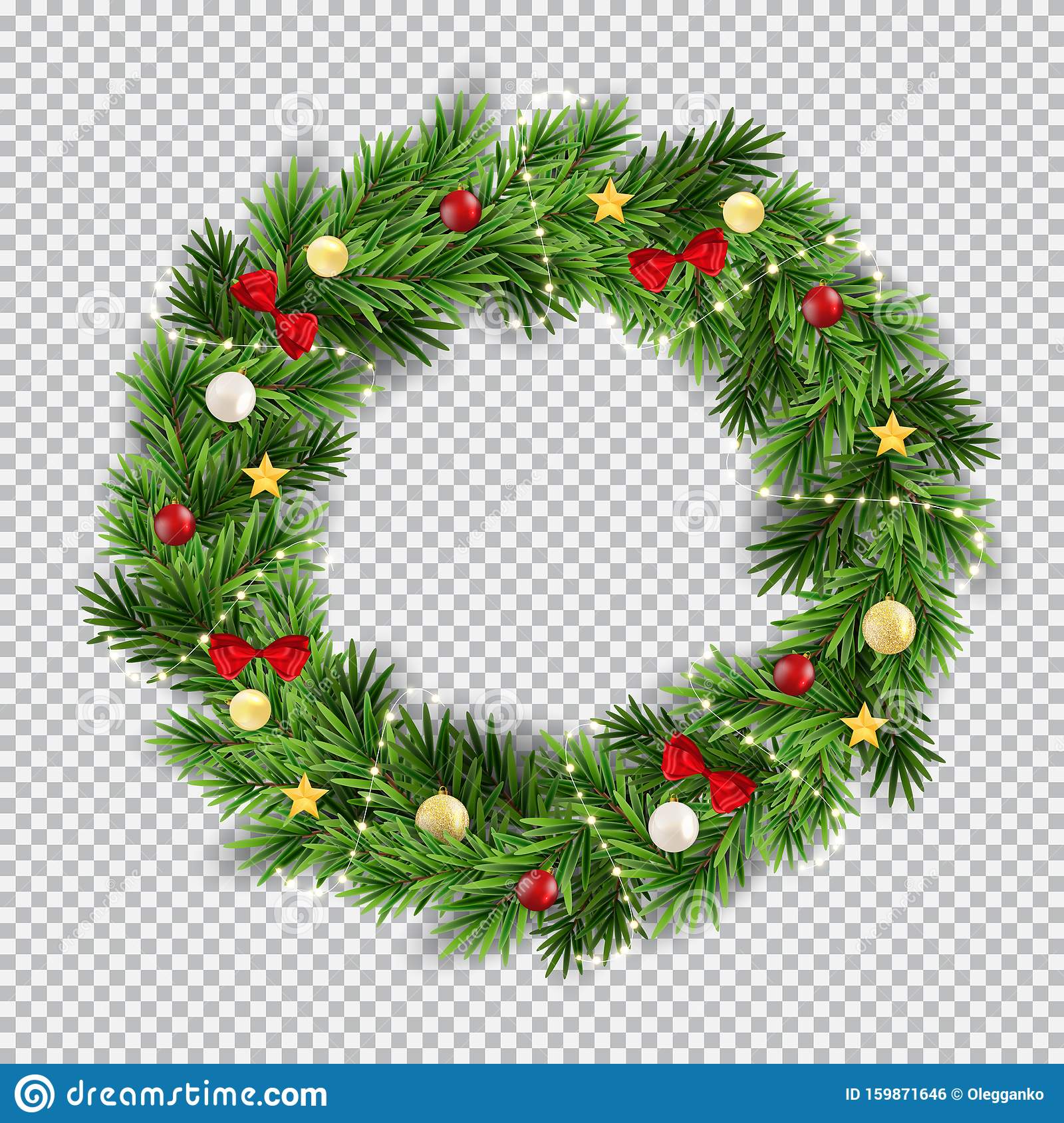 Detail Christmas Wreath Transparent Png Nomer 2