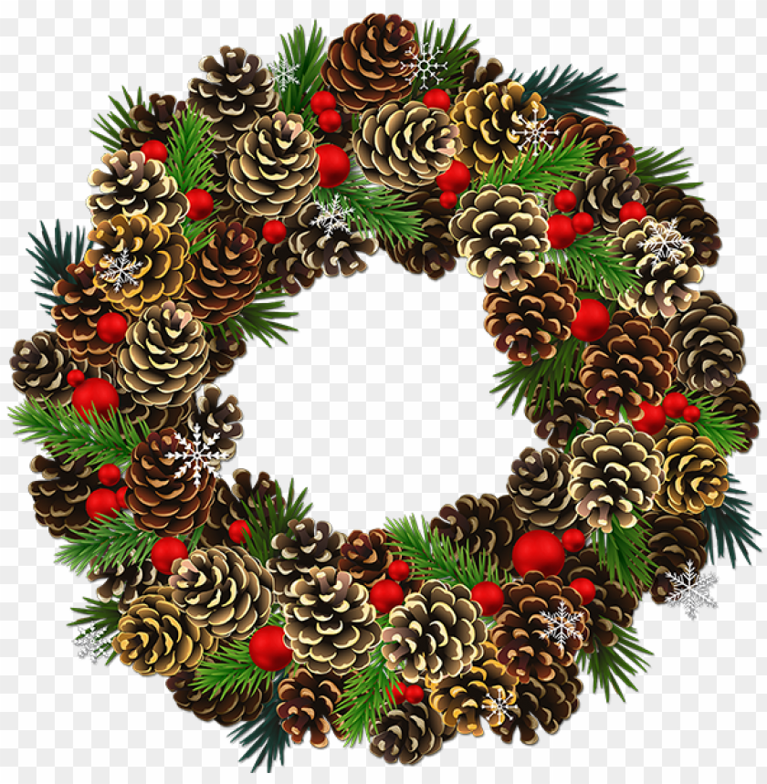 Detail Christmas Wreath Transparent Png Nomer 23