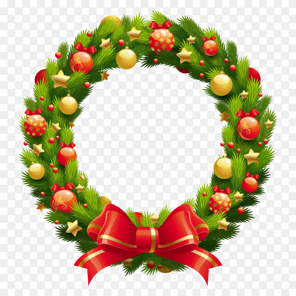 Detail Christmas Wreath Transparent Png Nomer 25