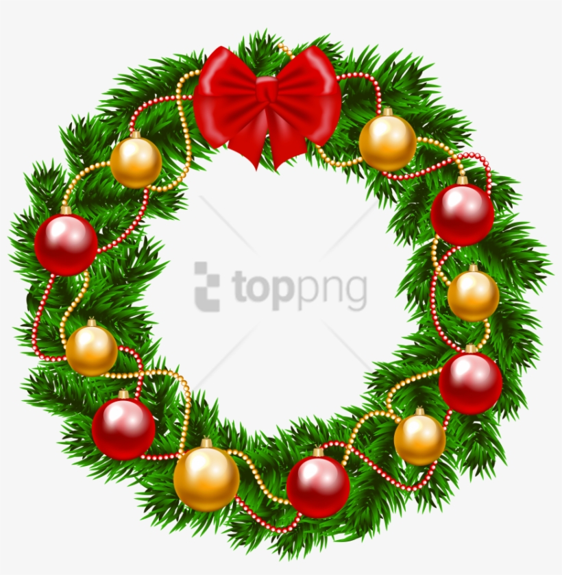 Detail Christmas Wreath Transparent Png Nomer 5
