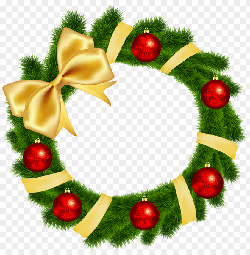 Detail Christmas Wreath Transparent Png Nomer 49