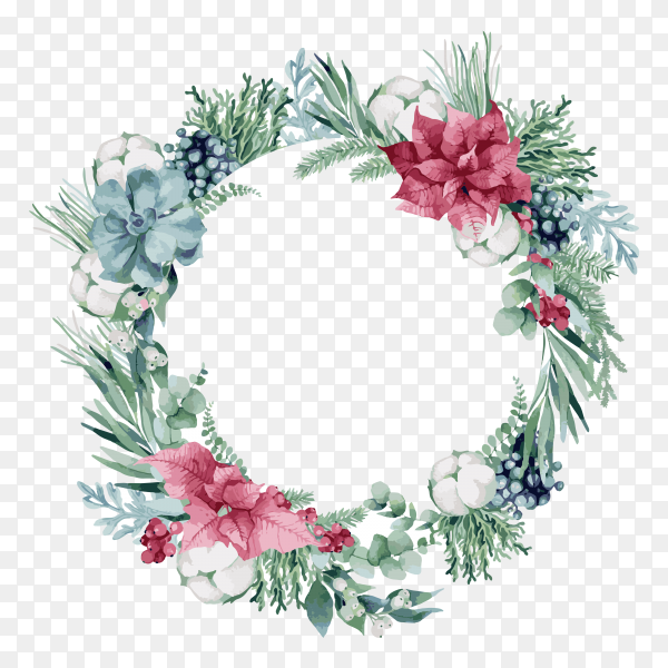 Detail Christmas Wreath Transparent Png Nomer 53