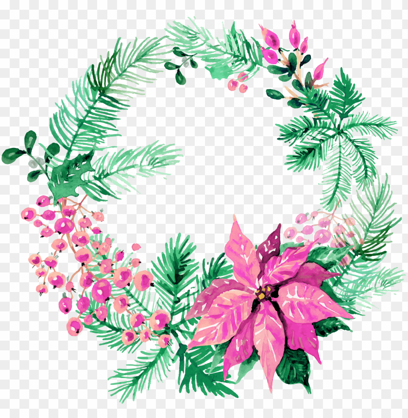 Detail Christmas Wreath Transparent Png Nomer 55