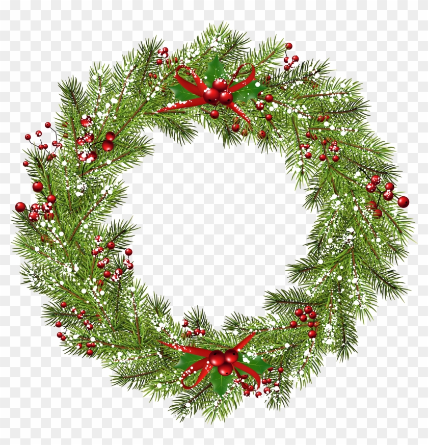 Detail Christmas Wreath Transparent Png Nomer 6