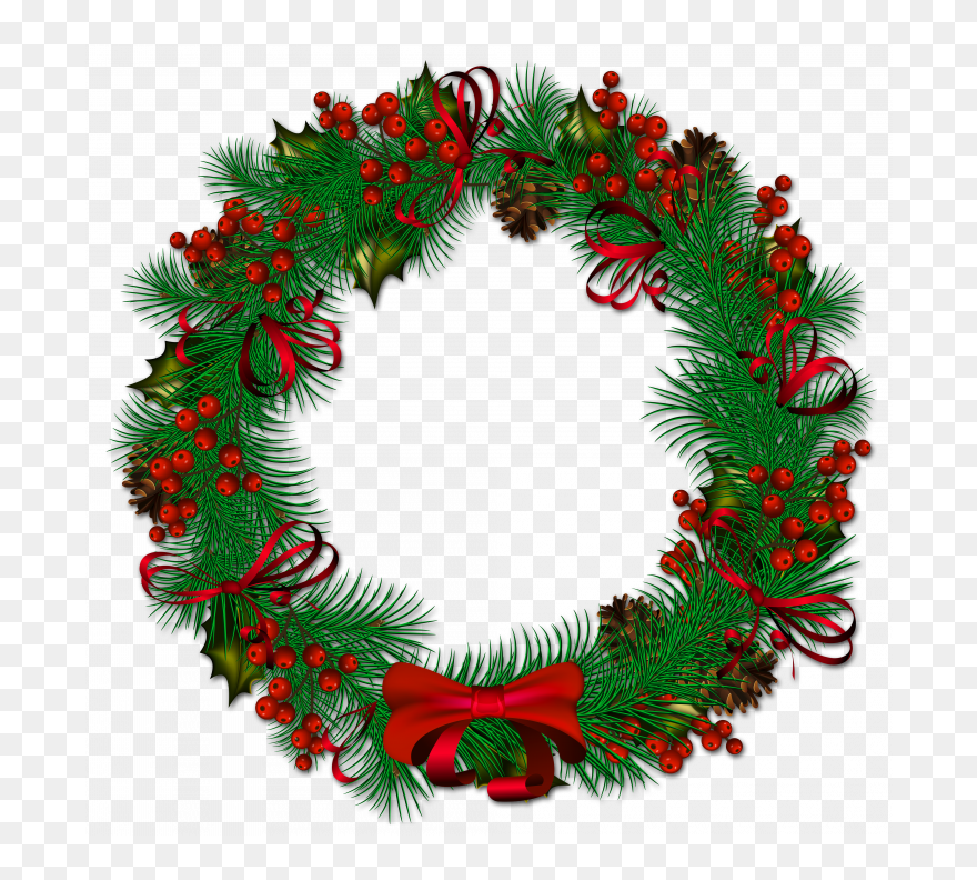 Detail Christmas Wreath Transparent Png Nomer 7