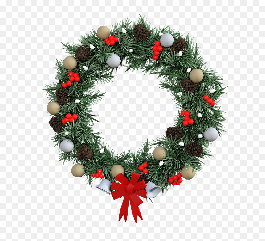 Detail Christmas Wreath Transparent Png Nomer 8