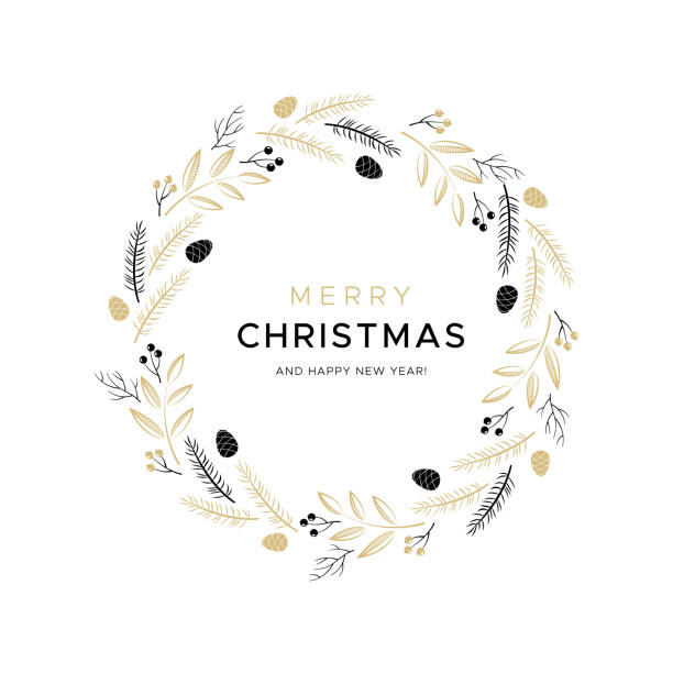 Detail Christmas Wreath Vector Free Nomer 38