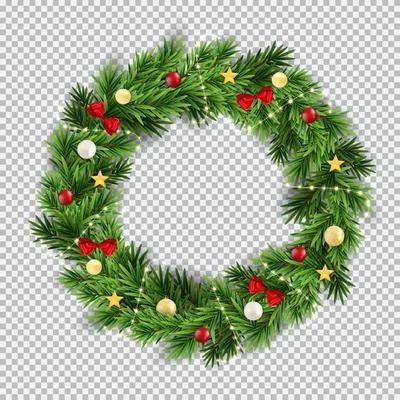 Detail Christmas Wreath Vector Free Nomer 40