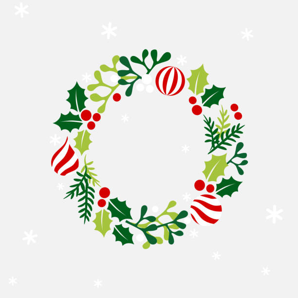 Detail Christmas Wreath Vector Free Nomer 48