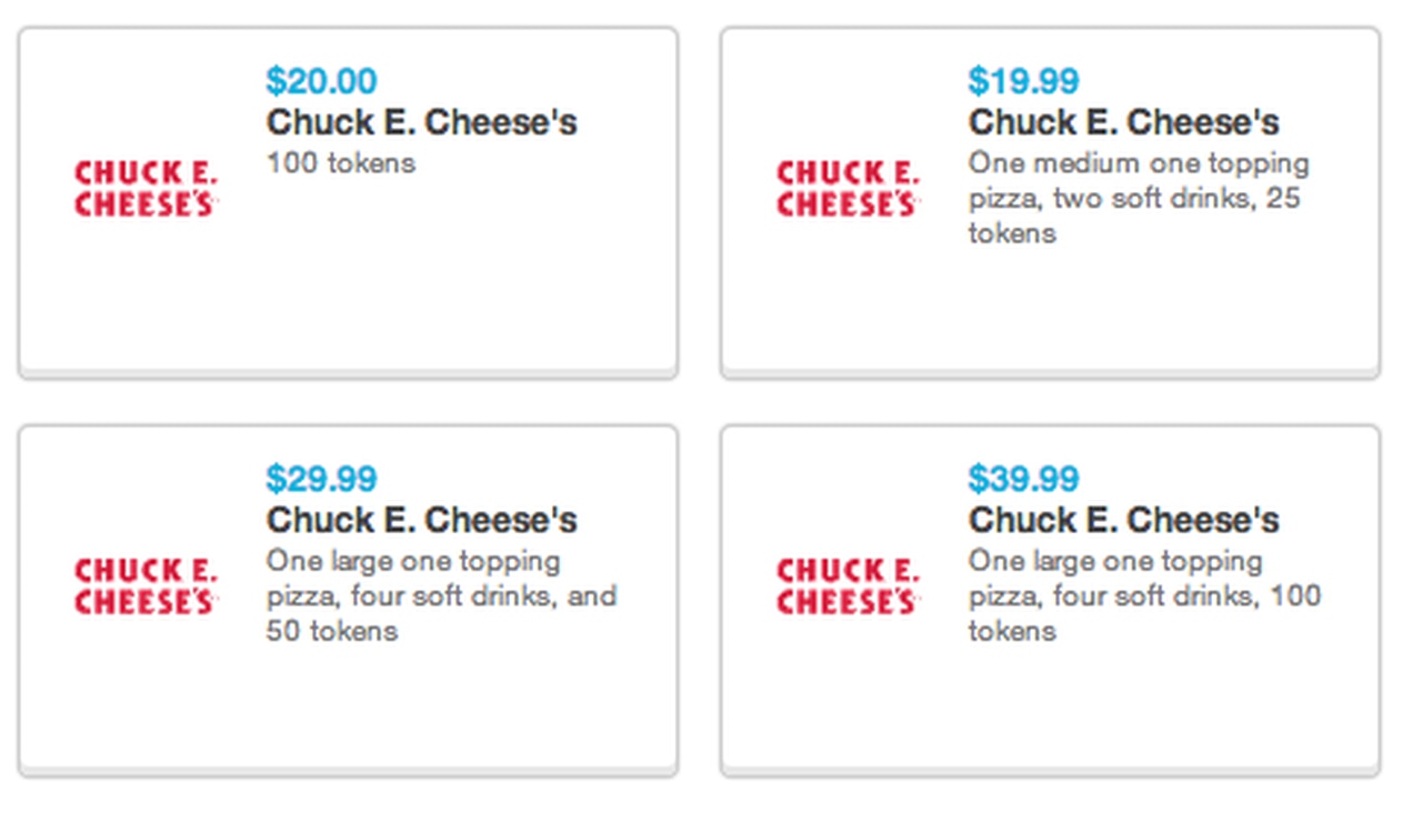 Detail Chuck E Cheese 100 Tokens For 20 Nomer 30