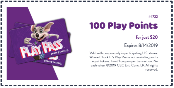 Detail Chuck E Cheese 100 Tokens For 20 Nomer 35