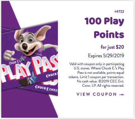 Detail Chuck E Cheese 100 Tokens For 20 Nomer 48